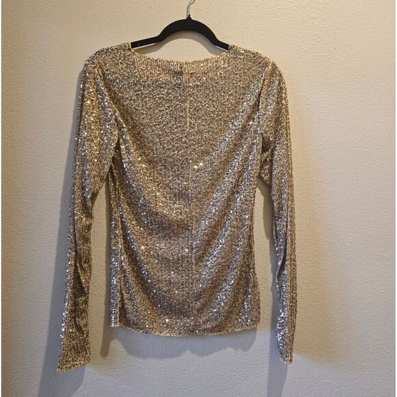 Intimately Free People Gold Rush Long Sleeve Top - NWT Sz Extra Small - Picture 5 of 5